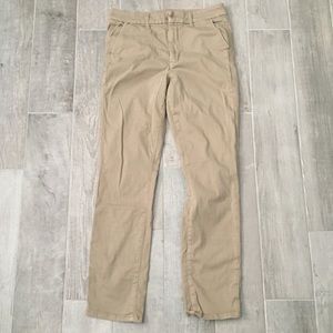 Skinny high-rise khakis